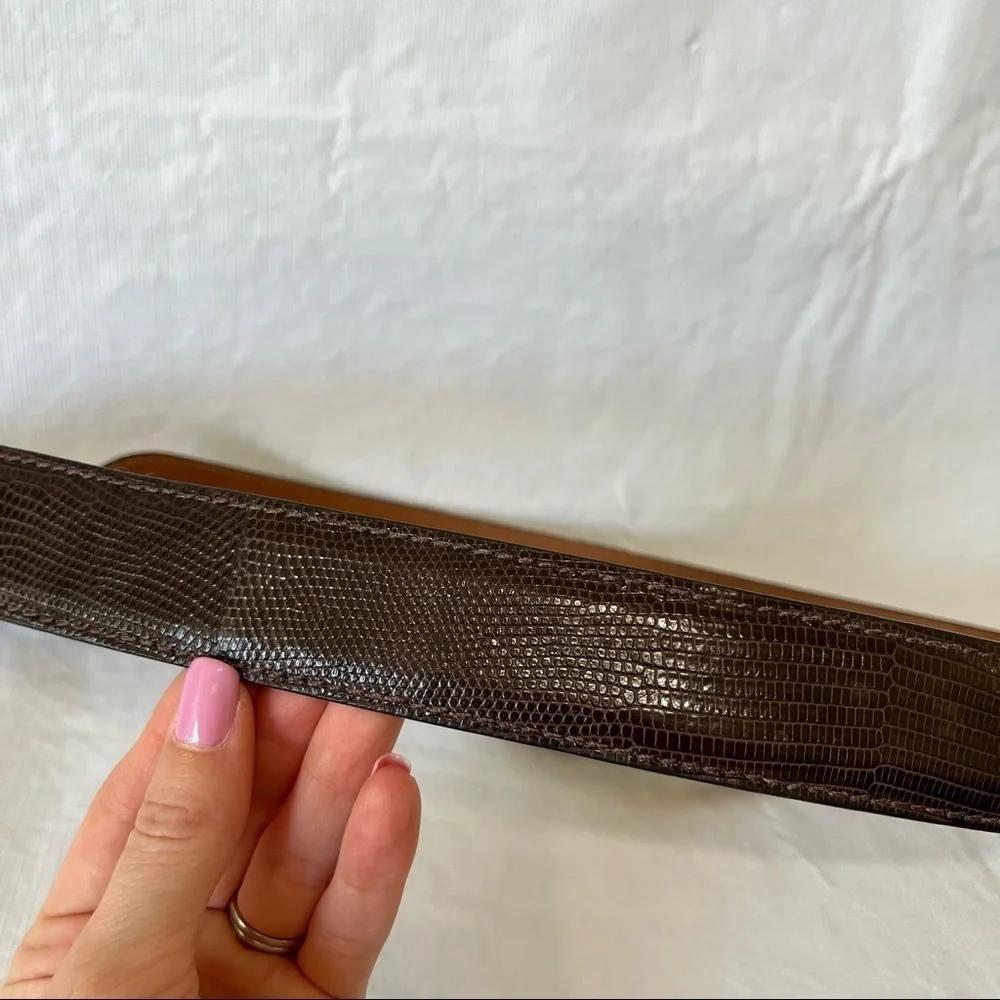 Byron Brown Genuine Lizard Leather Made in the USA
